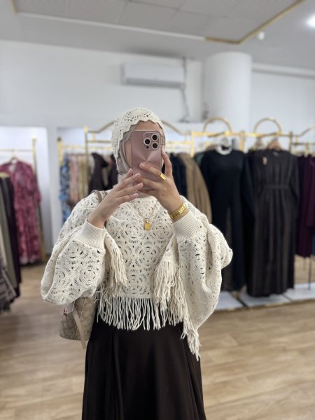 بلوزة نسيج ورد